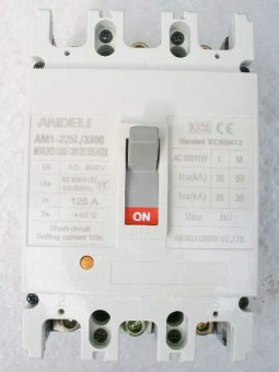 Щитовой Трехполюсный автоматический выключатель ANDELI AM1-100L. 100ампер